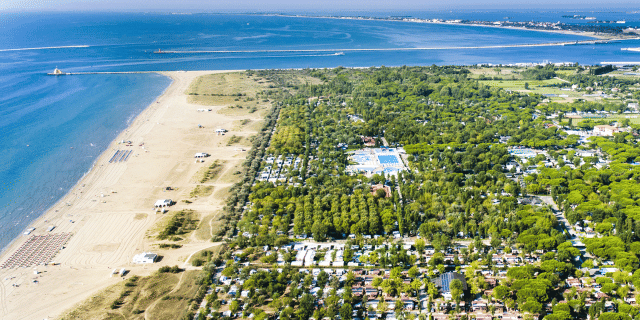 La spiaggia più grande a Cavallino-Treporti