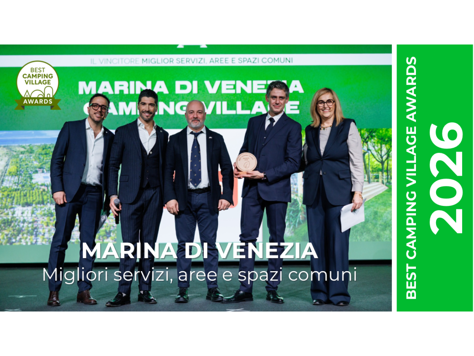 Best Camping Village Awards 2026: un riconoscimento alla qualitÃ  degli spazi di Marina di Venezia