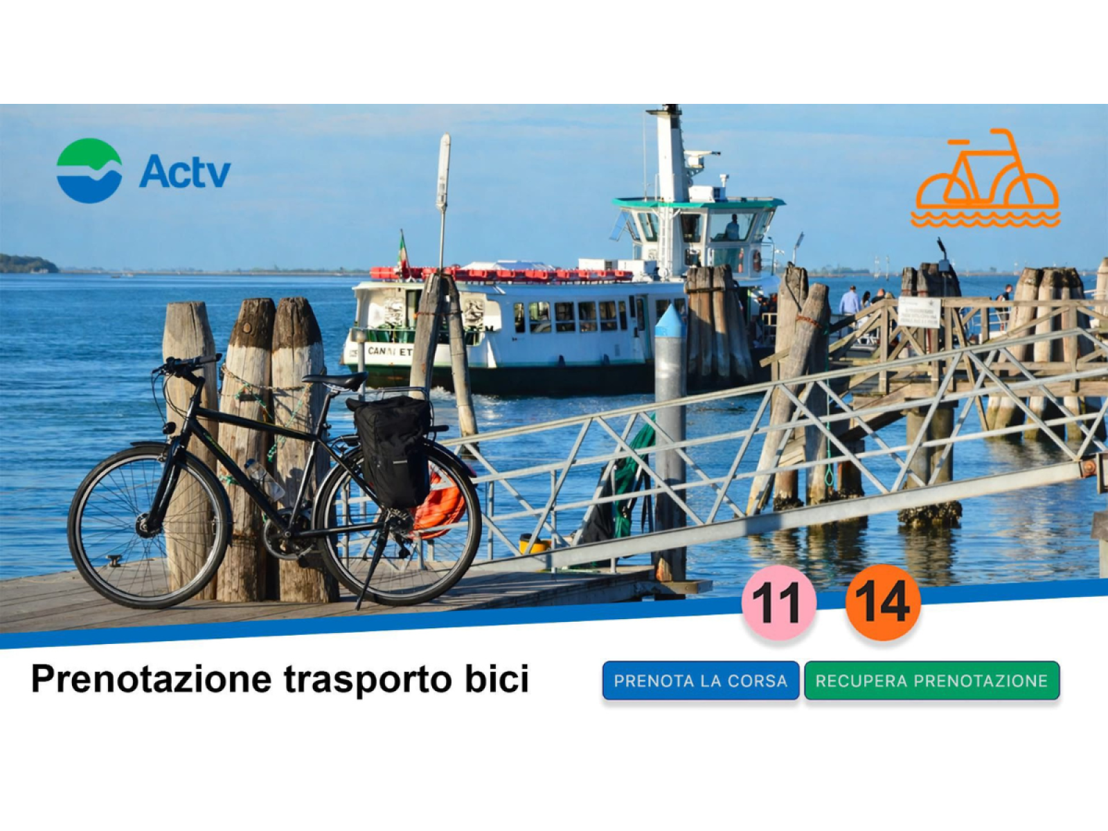 In bicicletta tra Lido e Pellestrina con il nuovo servizio ACTV 